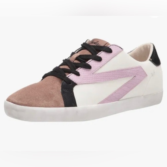 ZODIAC FAYE RETRO Dyed calf hair leather Fashion Sneakers Shoes Funky Punk Sz 10 - Picture 1 of 13